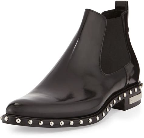 givenchy studded chelsea boots|Givenchy golden boots.